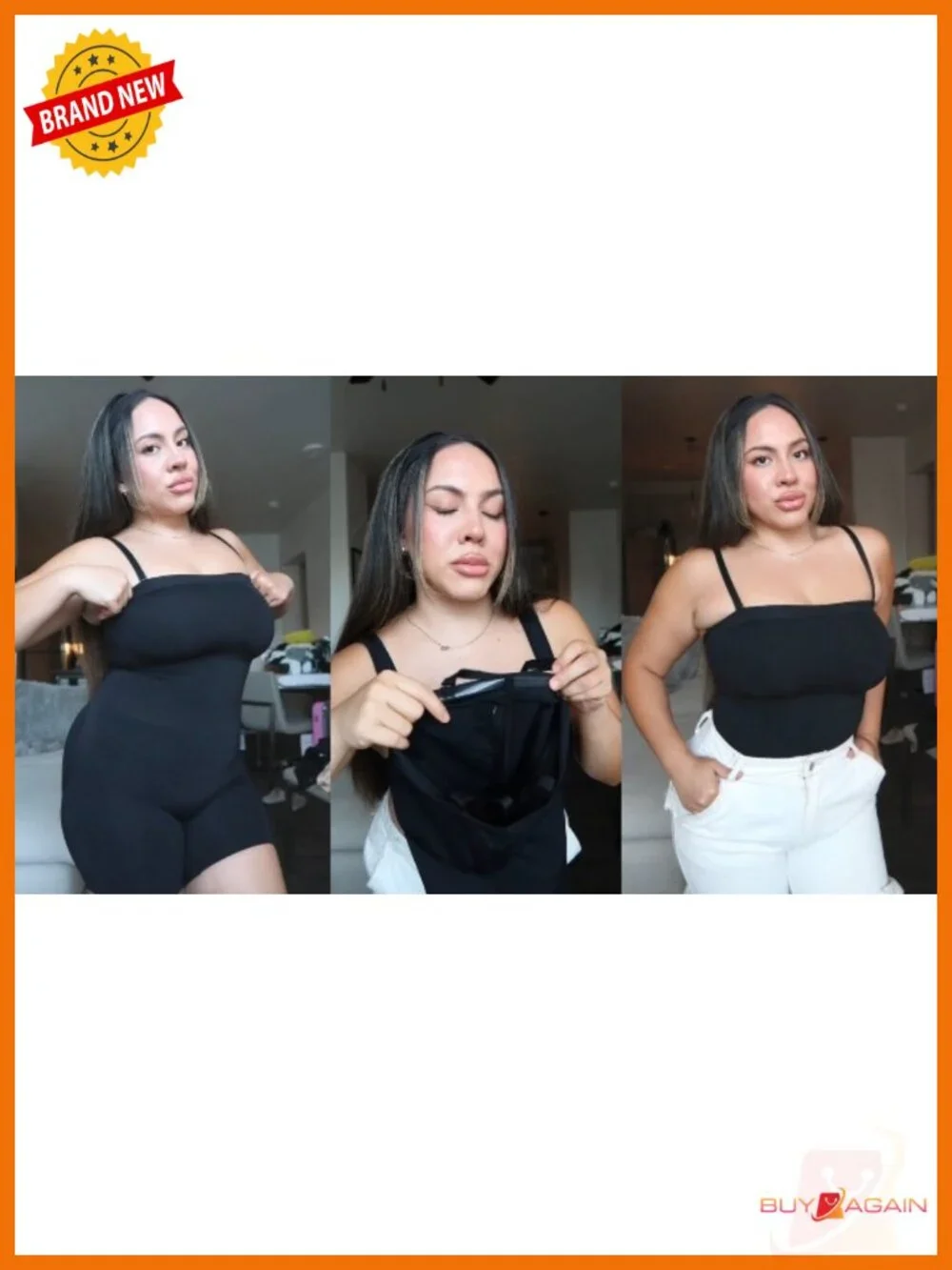 NWT SHAPELLX Strapless Shaper Bodysuit Tummy Control Seamless